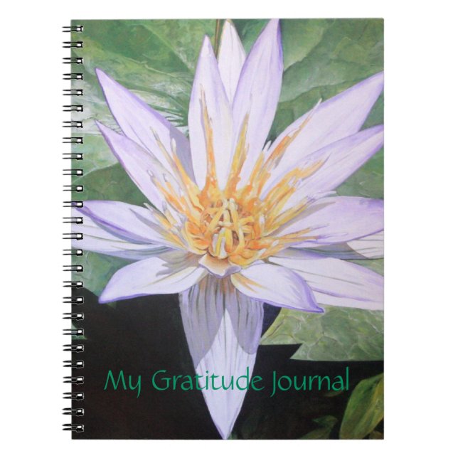 Water Lily Fine Art Gratitude Journal (Front)