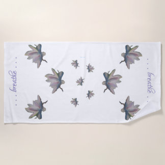 Water Lily Flower Maureen Girard Health Meditation Beach Towel