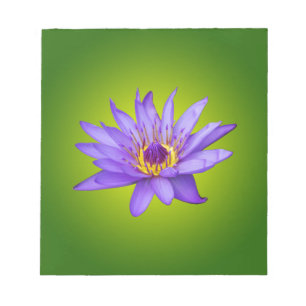Water Lily Flower Pond Aquatic Purple Water Bloom Notepad