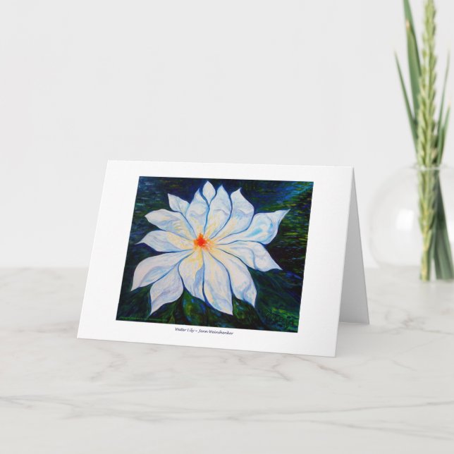 Water Lily GREETING CARD (Front)