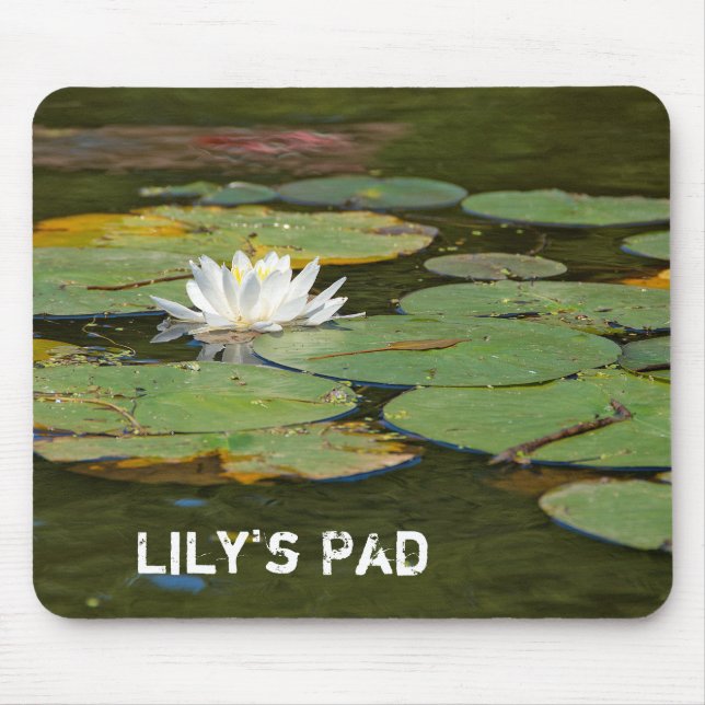 Water Lily In Pond Mouse Pad (Front)