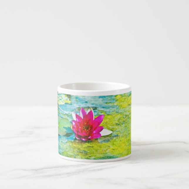 Water Lily Lilypad Espresso Cup (Front)