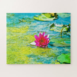 Water Lily Lilypad Jigsaw Puzzle