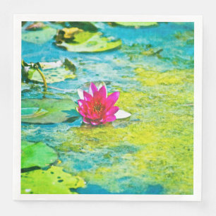 Water Lily Lilypad Napkin