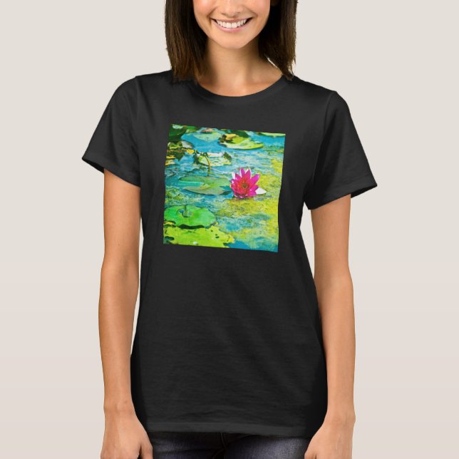 Water Lily Lilypad T-Shirt (Front)