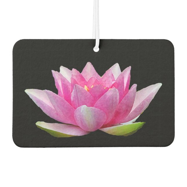 Water Lily Lotus Flower Air Freshener (Front)