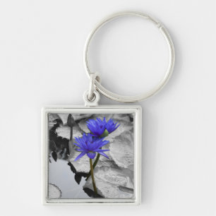 Water Lily Love Keychain