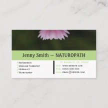 Water Lily Naturopath Carte de visite de nominatio