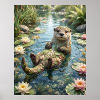 Water Lily Otter River Joy