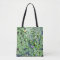 Water lily pads on a tote bag