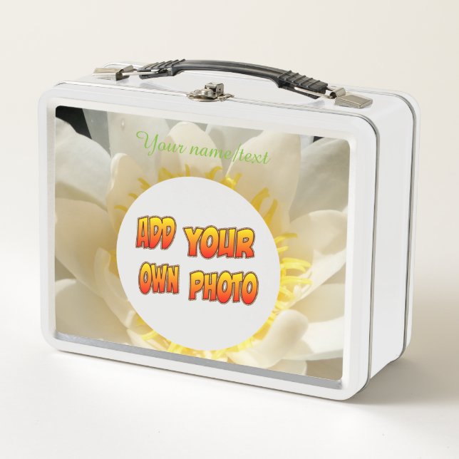 Water Lily Photo Lunch Box (Front)