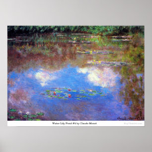 Water Lily Pond #4 by Claude Monet Poster
