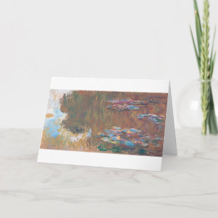 Water Lily Pond at Giverny, Claude Monet Card