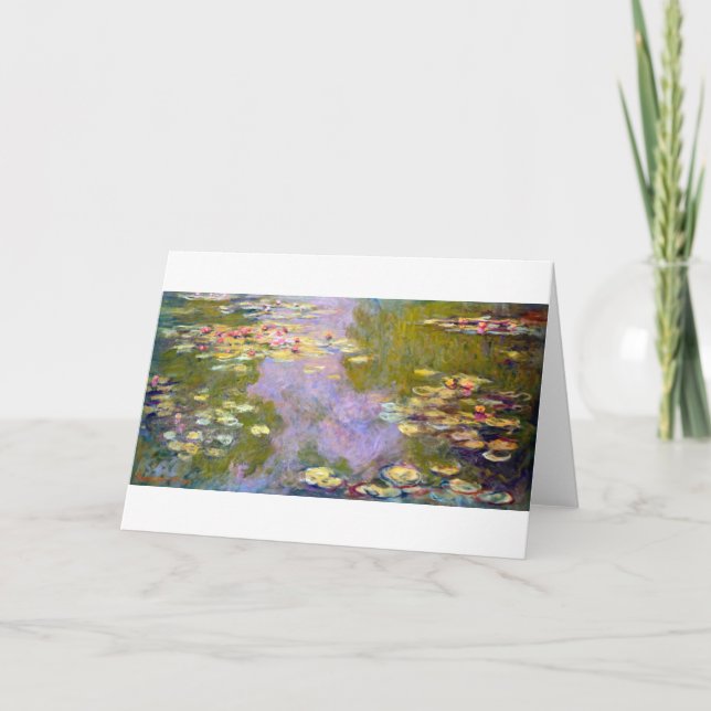 Water Lily Pond at Giverny, Claude Monet Card (Front)