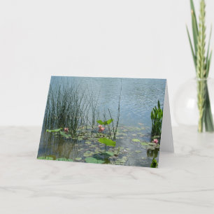 Water Lily Pond Card