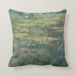 Water Lily Pond Claude Monet Throw Pillow<br><div class="desc">The Water Lily Pond by Claude Monet</div>