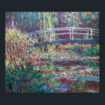 Water Lily Pond (Harmonie Rose), Monet Poster<br><div class="desc">Oscar-Claude Monet (14 November 1840 – 5 December 1926) was a French painter, a founder of French Impressionist painting and the most consistent and prolific practitioner of the movement's philosophy of expressing one's perceptions before nature, especially as applied to plein air landscape painting. The term ""Impressionism"" is derived from the...</div>