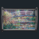 Water Lily Pond (Harmonie Rose), Monet Serving Tray<br><div class="desc">Oscar-Claude Monet (14 November 1840 – 5 December 1926) was a French painter, a founder of French Impressionist painting and the most consistent and prolific practitioner of the movement's philosophy of expressing one's perceptions before nature, especially as applied to plein air landscape painting. The term ""Impressionism"" is derived from the...</div>