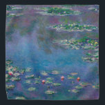 Water Lily Pond, Monet Bandana<br><div class="desc">Oscar-Claude Monet (14 November 1840 – 5 December 1926) was a French painter, a founder of French Impressionist painting and the most consistent and prolific practitioner of the movement's philosophy of expressing one's perceptions before nature, especially as applied to plein air landscape painting. The term ""Impressionism"" is derived from the...</div>