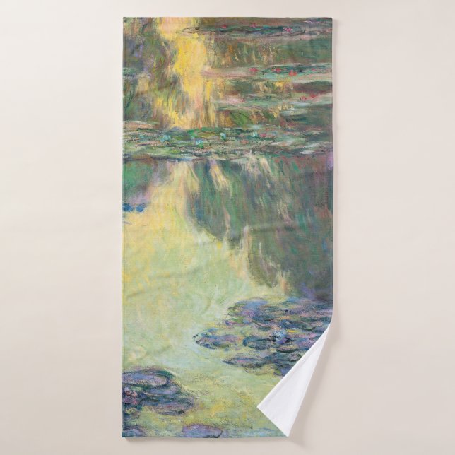 Water Lily Pond, Monet Bath Towel (Bath Towel)