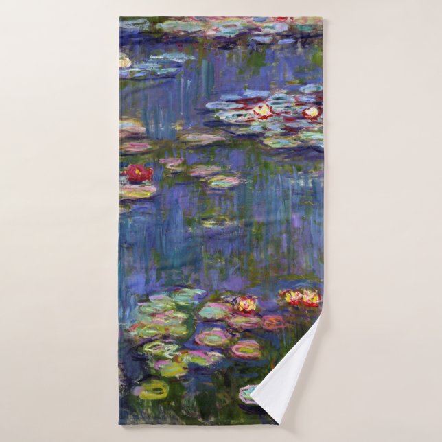 Water Lily Pond, Monet Bath Towel (Bath Towel)