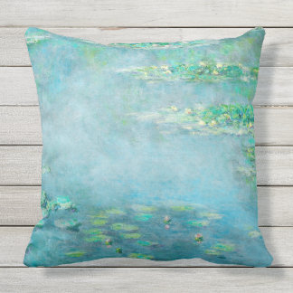 Water Lily Pond Monet Fine Art Throw Pillow