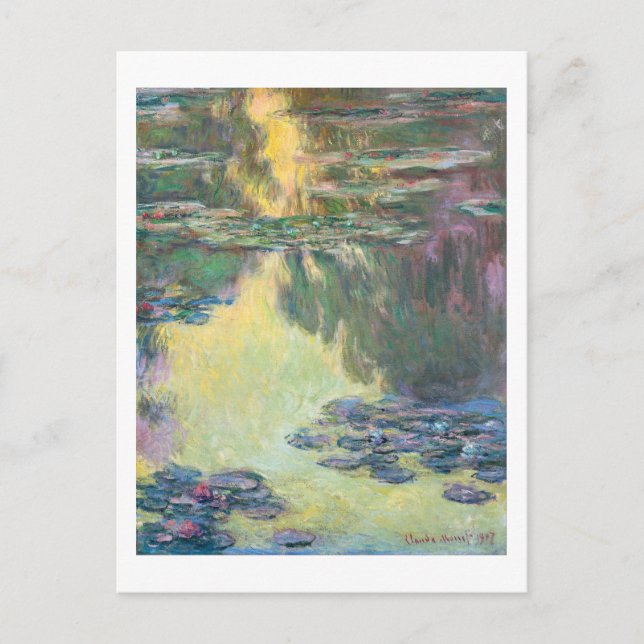 Water Lily Pond, Monet Postcard (Front)