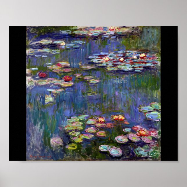 Water Lily Pond, Monet Poster (Front)