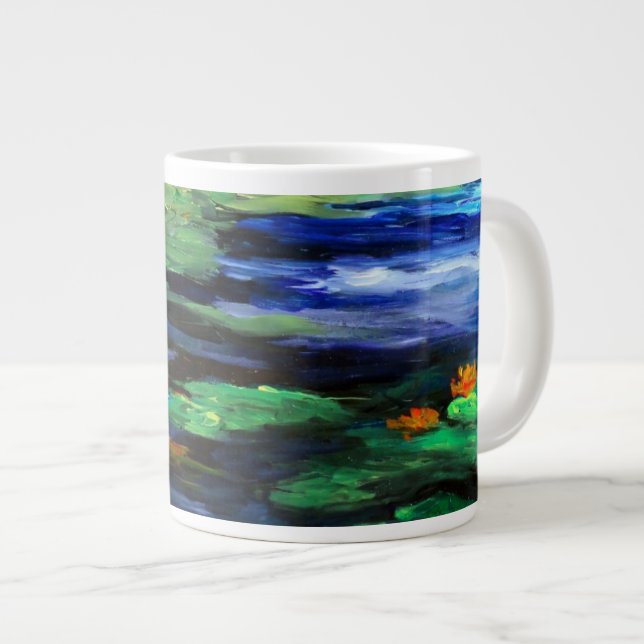 Water Lily Somnolence 2010 Large Coffee Mug (Front Right)