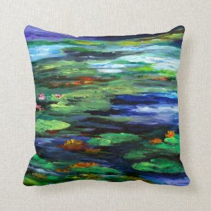 Water Lily Somnolence 2010 Throw Pillow