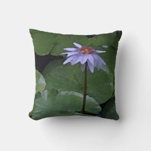 Water Lily Throw Pillow