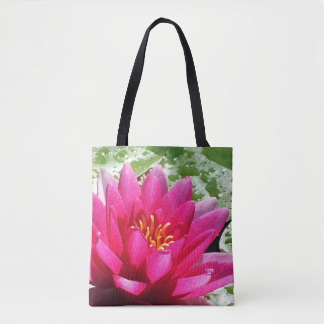 Water lily tote bag (Front)