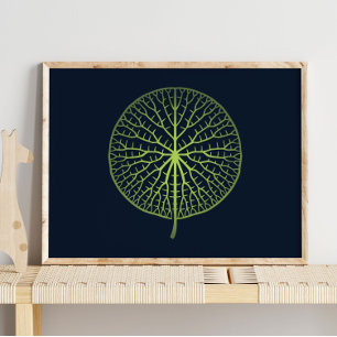 Water Lily Wall Print for Kids Room