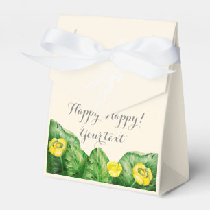 water-lily watercolor favor box