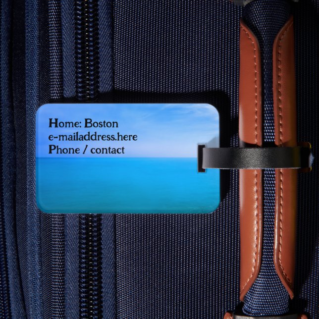 Water Look Personalized Luggage Tag (Back Insitu 2)