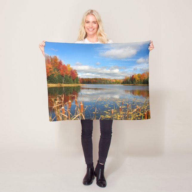 Water | Mabel Lake Canada Fleece Blanket (In Situ)