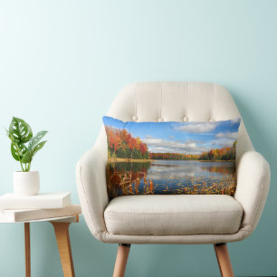 Water Mabel Lake Canada Lumbar Pillow