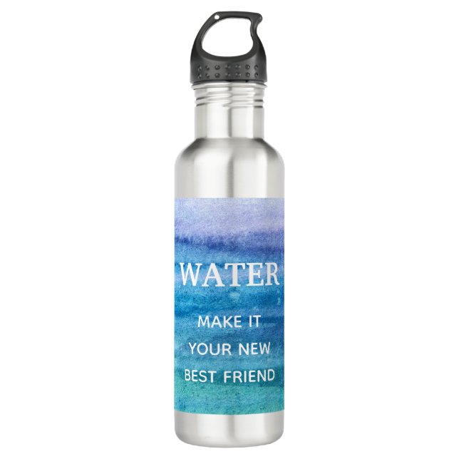 Water.. Make It Your New Best Friend Water Bottle (Front)