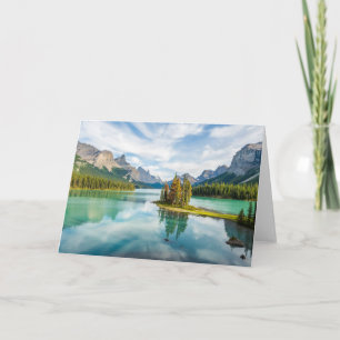 Water Maligne Lake, Jasper National Park, Canada Card