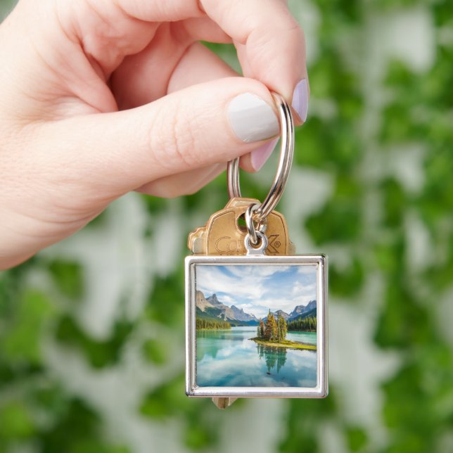 Water | Maligne Lake, Jasper National Park, Canada Keychain (Hand)
