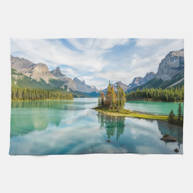 Water | Maligne Lake, Jasper National Park, Canada Kitchen Towel (Horizontal)