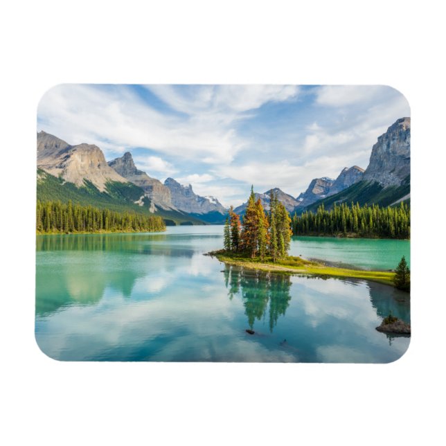 Water | Maligne Lake, Jasper National Park, Canada Magnet (Horizontal)