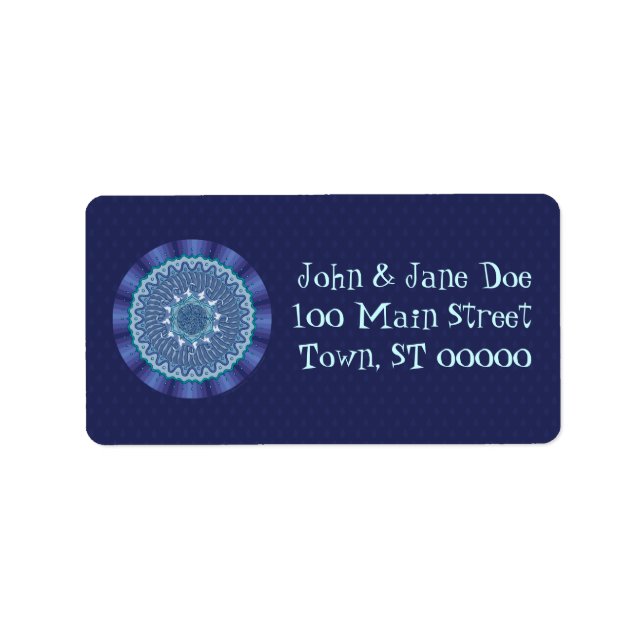 Water Mandala Address Label (Front)