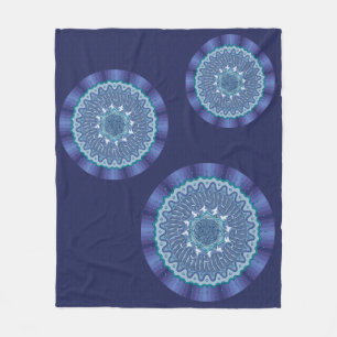 Water Mandala Fleece Blanket