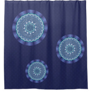 Water Mandala Shower Curtain