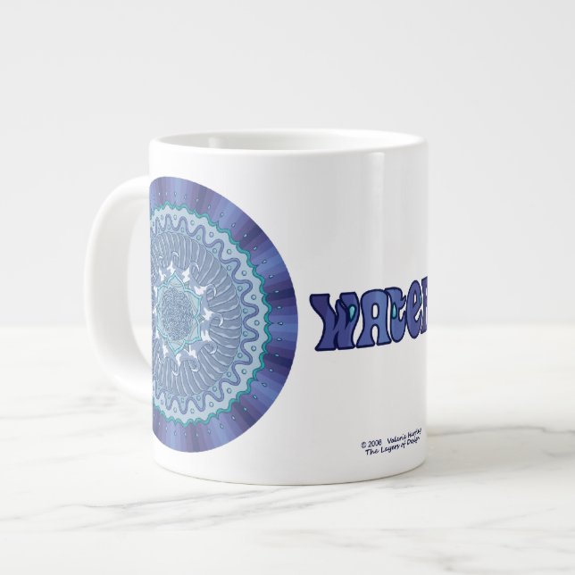 Water Mandala Specialty Mug (Front Left)