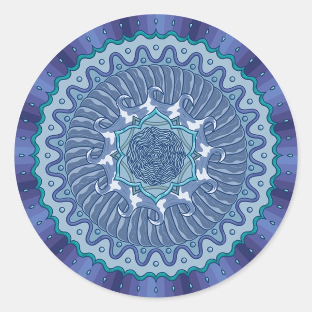 Water Mandala Sticker (Front)