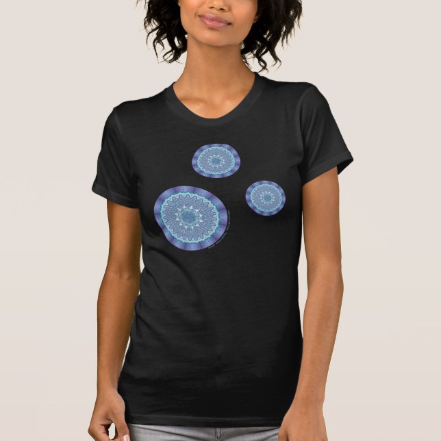 Water Mandala Women's Dark Shirt (Front)