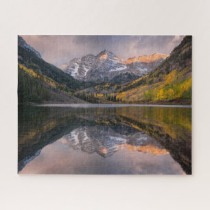 Water Maroon Bells Colorado Jigsaw Puzzle