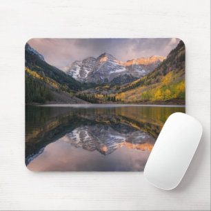 Water Maroon Bells Colorado Mouse Pad